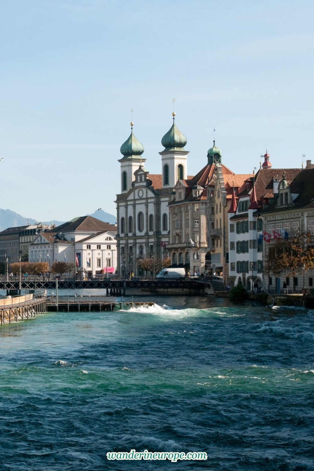 Old Town Lucerne Map (with Info of Attractions & Landmarks), Pinterest Pin
