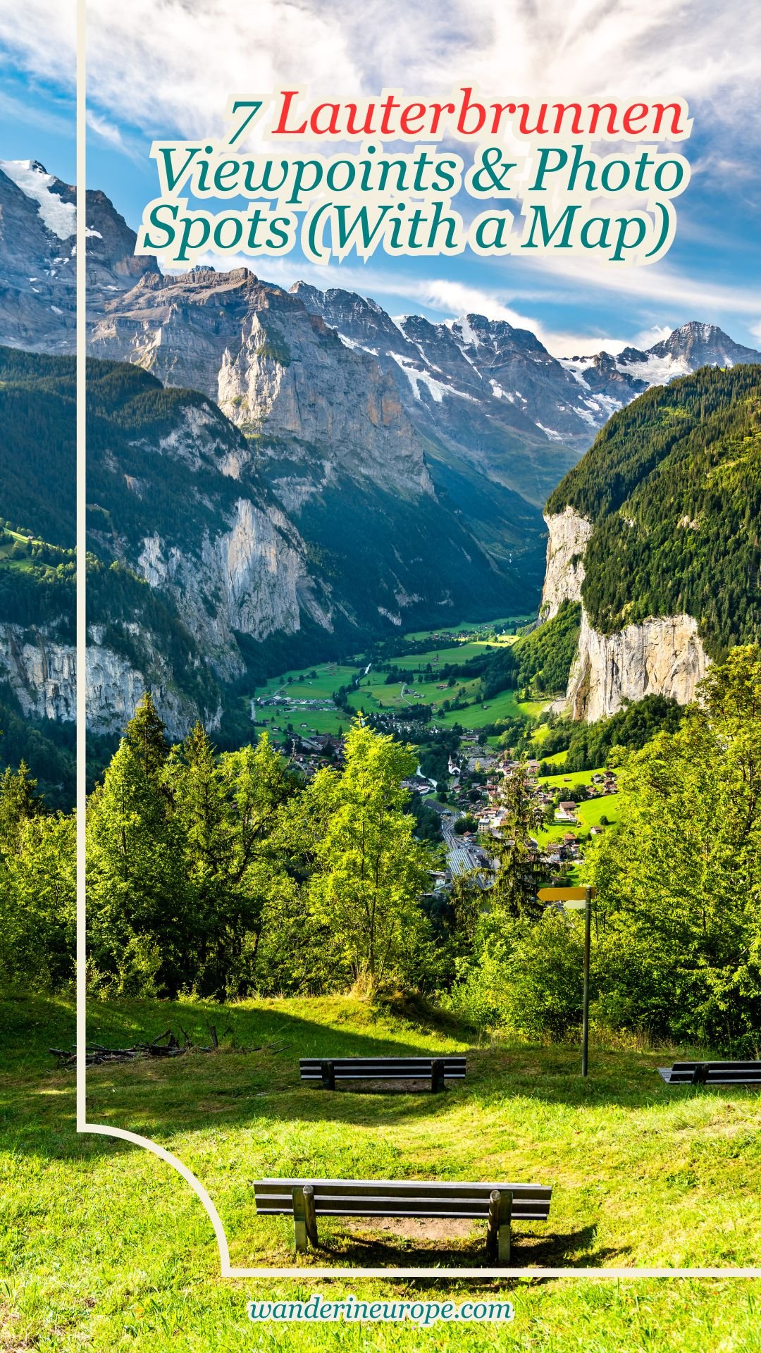 7 Lauterbrunnen Viewpoints & Photo Spots (With a Map) 56 7 Lauterbrunnen Viewpoints & Photo Spots (With a Map), Pinterest Pin