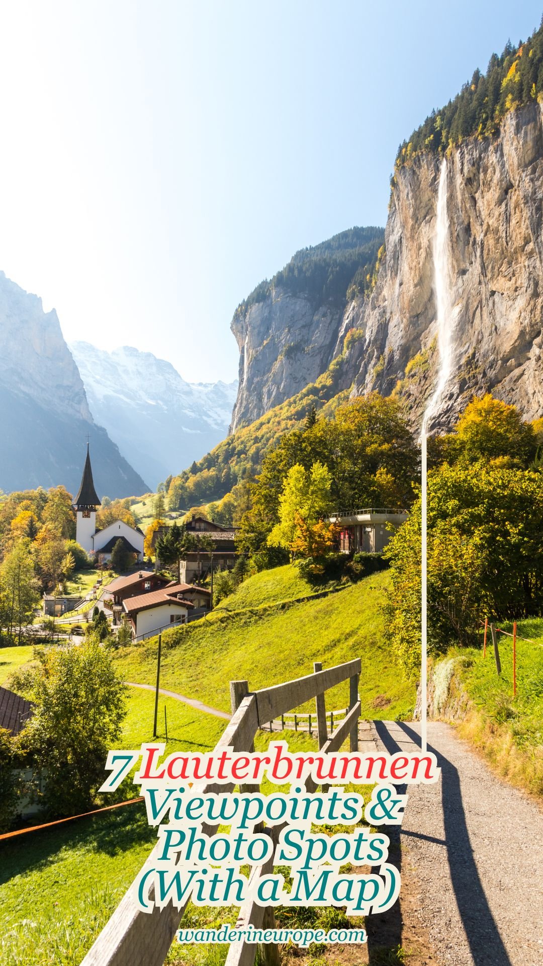 7 Lauterbrunnen Viewpoints & Photo Spots (With a Map) 52 7 Lauterbrunnen Viewpoints & Photo Spots (With a Map), Pinterest Pin