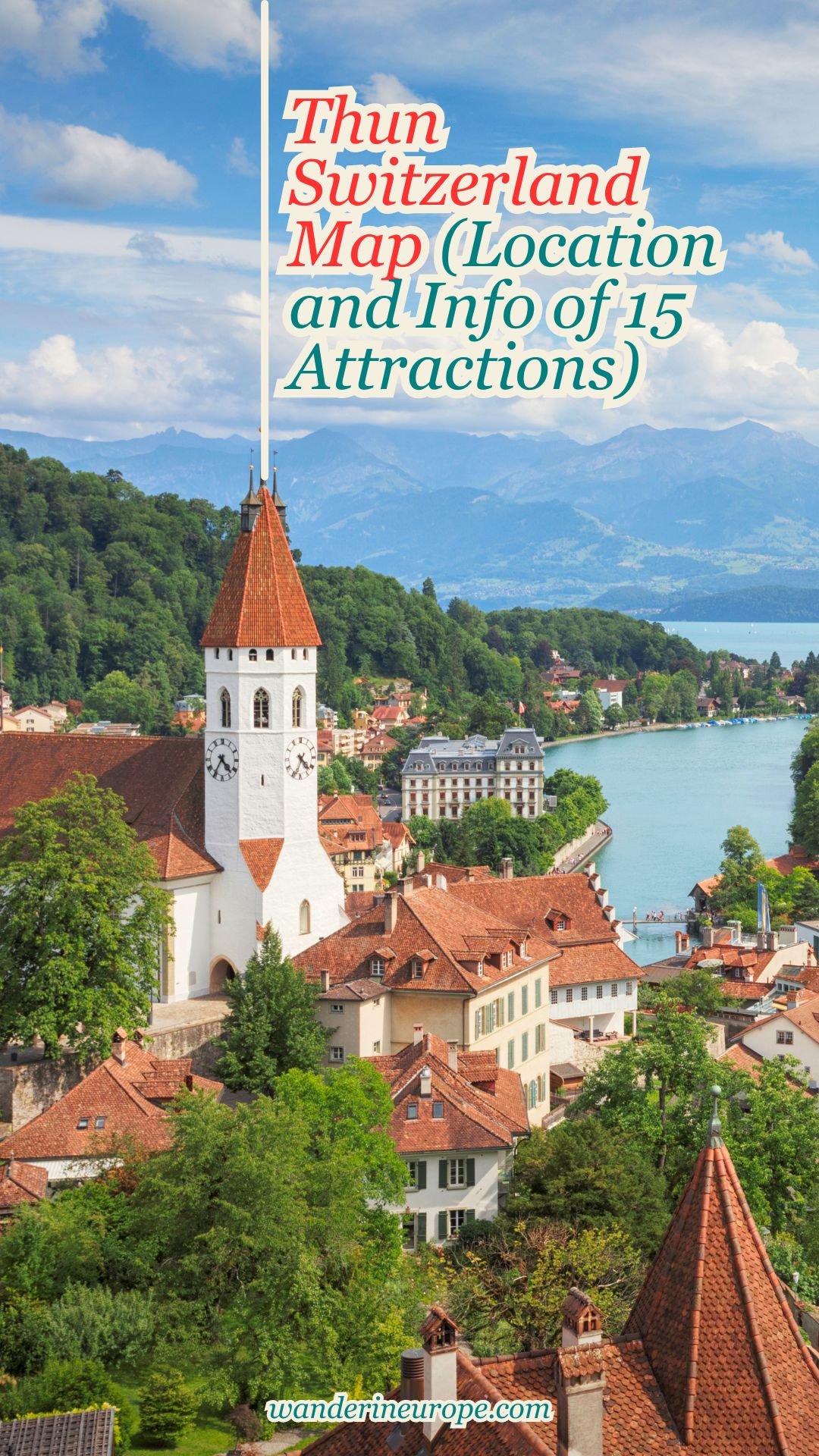 Thun Switzerland Map (Location and Info of 15 Attractions) 28 Thun Switzerland Map (Location and Info of 15 Attractions), Pinterest Pin