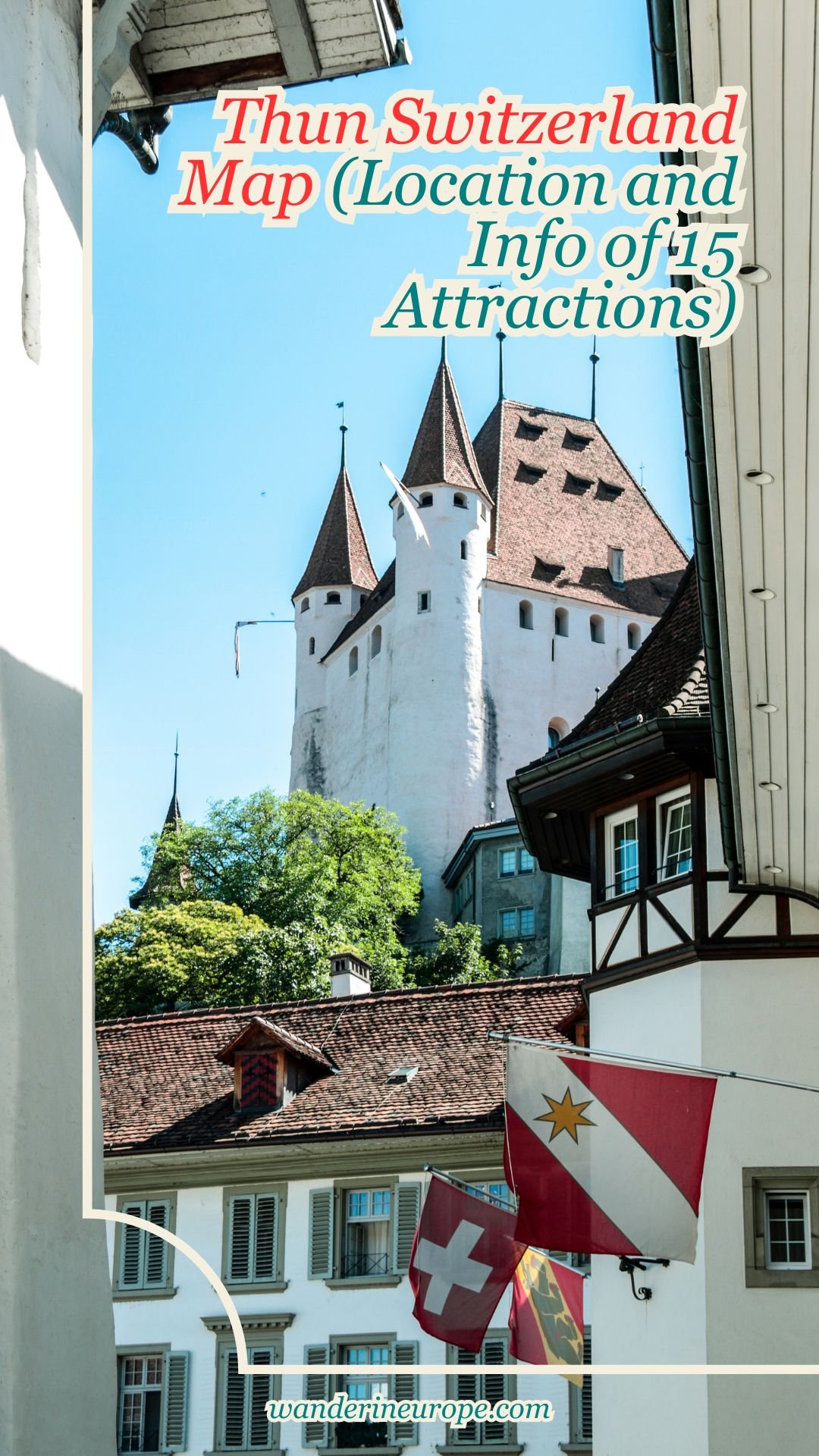 Thun Switzerland Map (Location and Info of 15 Attractions) 32 Thun Switzerland Map (Location and Info of 15 Attractions), Pinterest Pin