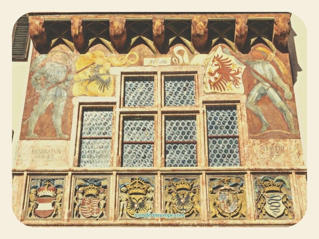 Visiting Innsbruck's Golden Roof (A Short Guide + Photos) 8 1st Floor Balustrade of the Golden Roof in Innsbruck, Austria