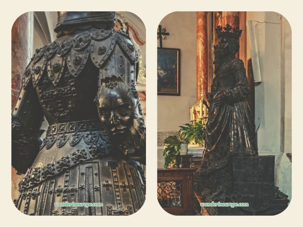 Inside Hofkirche (Court Church) — Innsbruck's Hidden Gem 24 Richly adorned sculptures of Maximilian I's relatives and heroes in Court Church (Hofkirche) in Innsbruck, Austria