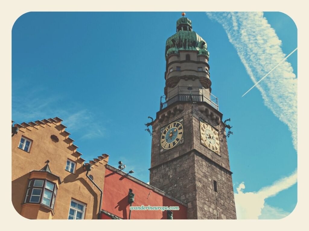 All You Need to Know Before Climbing Stadtturm in Innsbruck 7 Stadtturm and the colorful houses along Herzog-Friedrich-Straße in Innsbruck, Austria