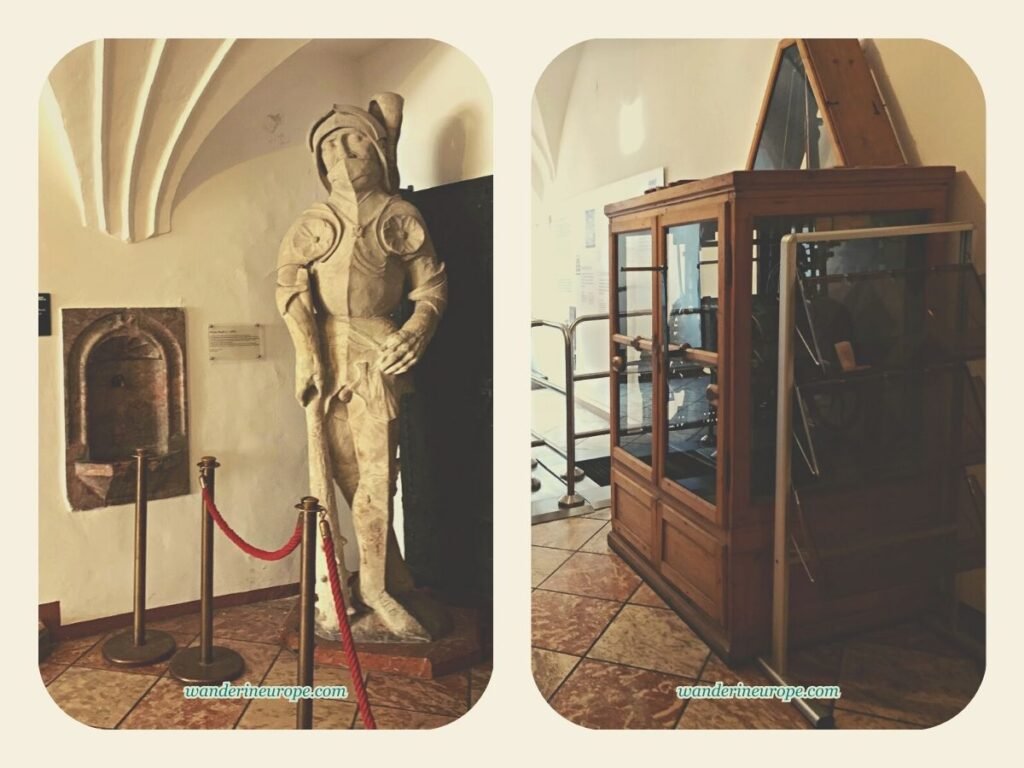 All You Need to Know Before Climbing Stadtturm in Innsbruck 13 Statue of Archduke Sigmund and the clockwork of Stadtturm in Innsbruck, Austria