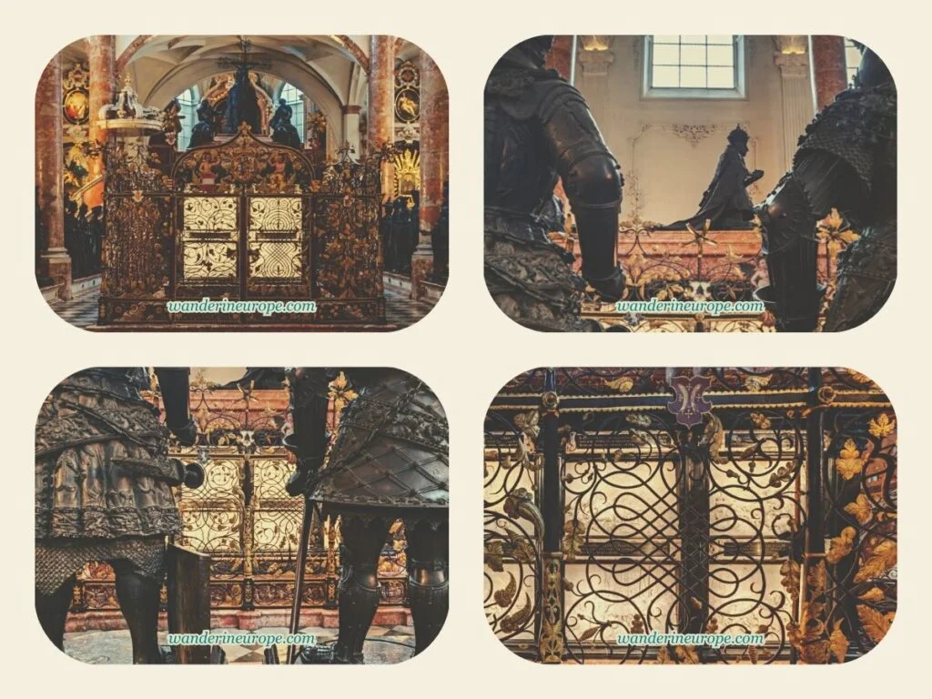 The cenotaph of Emperor Maximilian I (Hofkirche’s first unique treasure), Old Town Innsbruck, Austria