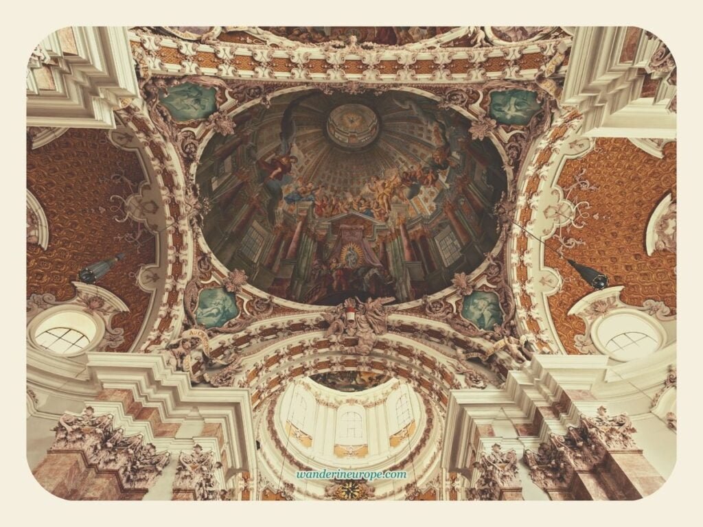 Innsbruck Cathedral and the 5 Beautiful Things Inside It 9 The frescoes and stucco works of Asam Brothers on the transept’s ceiling of Innsbruck Cathedral, Innsbruck, Austria