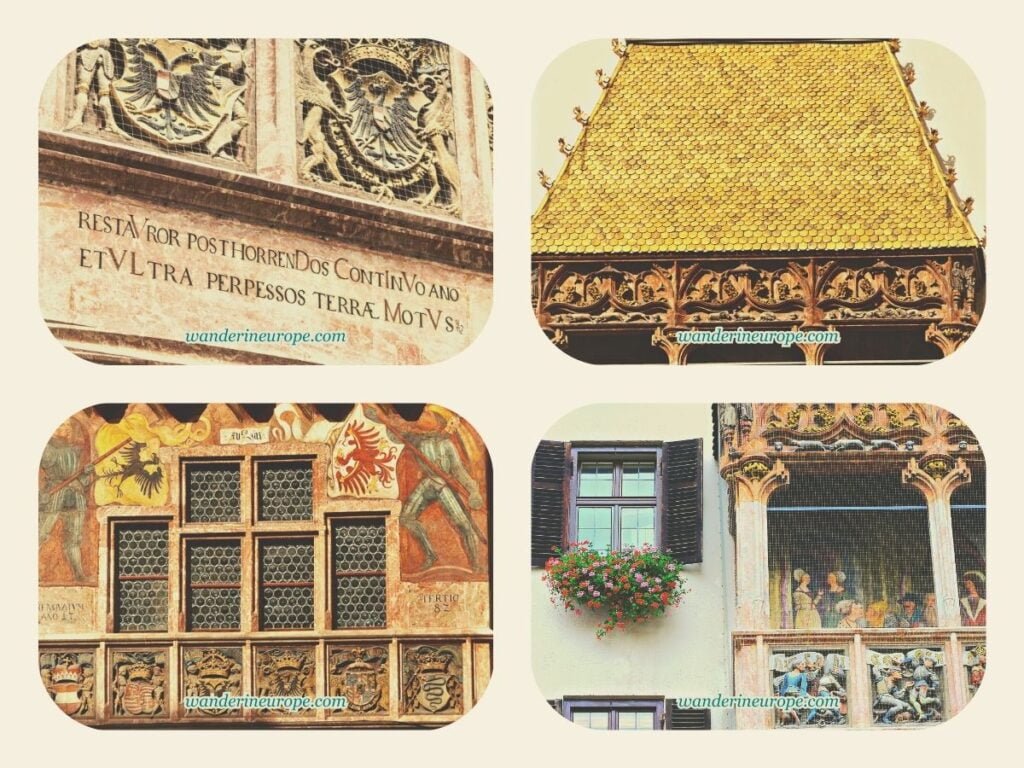 9 Beautiful Things That Makes Innsbruck a Beautiful City 6 Beautiful details of the Golden Roof in Innsbruck, Austria