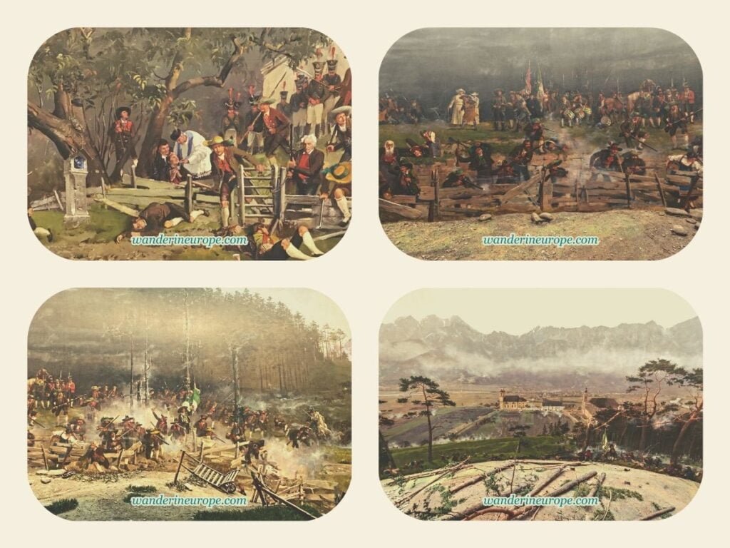 9 Beautiful Things That Makes Innsbruck a Beautiful City 38 Different scenes depicted by Innsbruck Giant Panorama Painting in Tirol Panorama Museum in Innsbruck, Austria