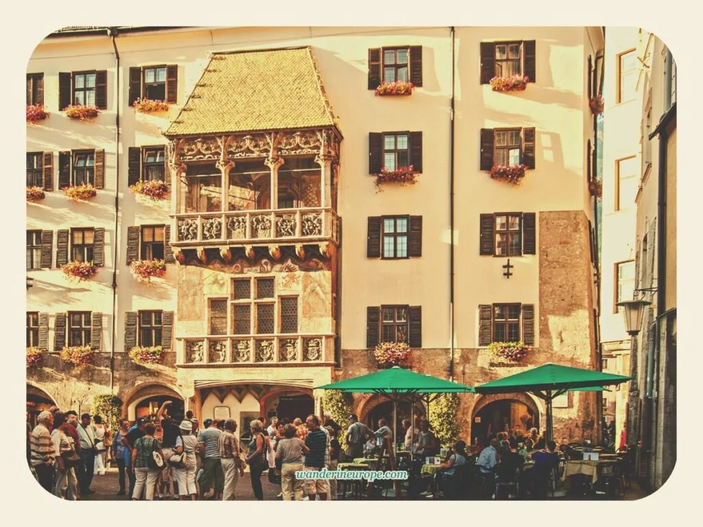 Golden Roof, Destination 1 of the 2-day trip to Innsbruck, Austria