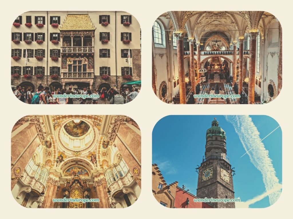 Spend 2 Days In Innsbruck, Austria (a Budget Itinerary) 34 Golden Roof, Innsbruck City Tower, Hofkirche, and the Cathedral of Saint James, the recommended landmarks to see in the historic center Innsbruck, Austria