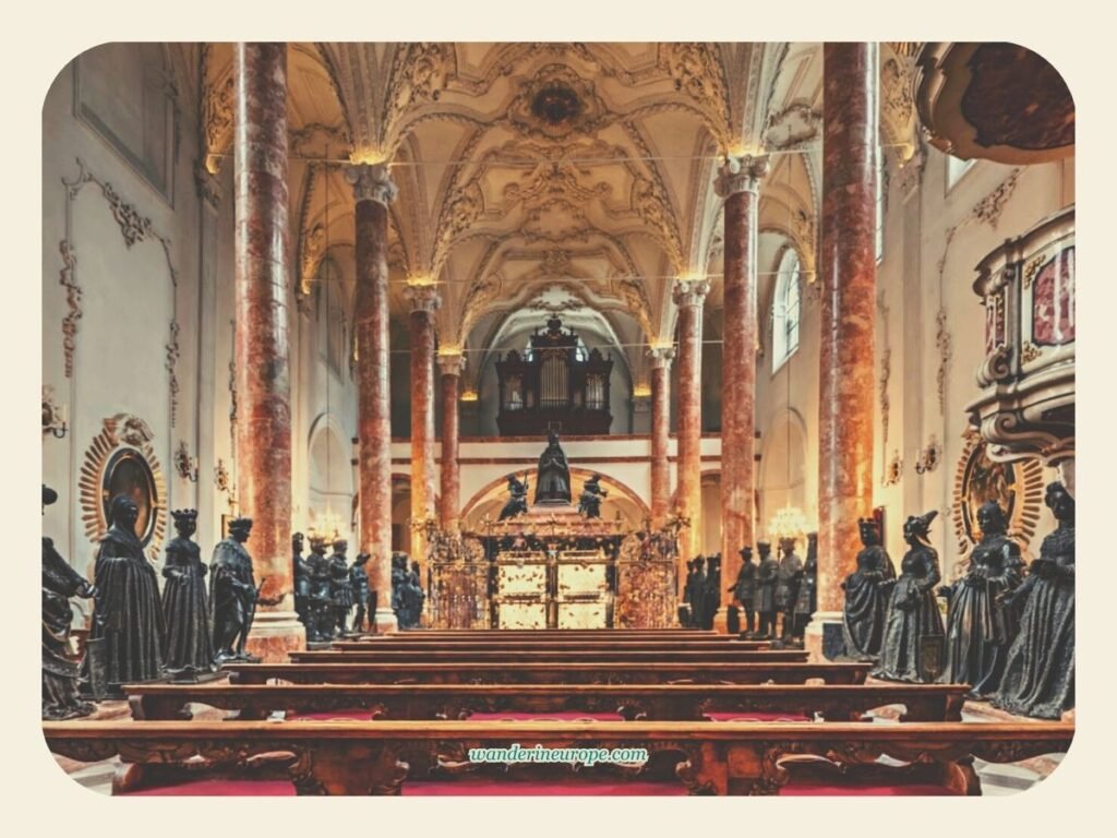 10 Days in Austria Itinerary: Innsbruck, Salzburg and Vienna 110 Inside Court Church in Old Town Innsbruck, Austria