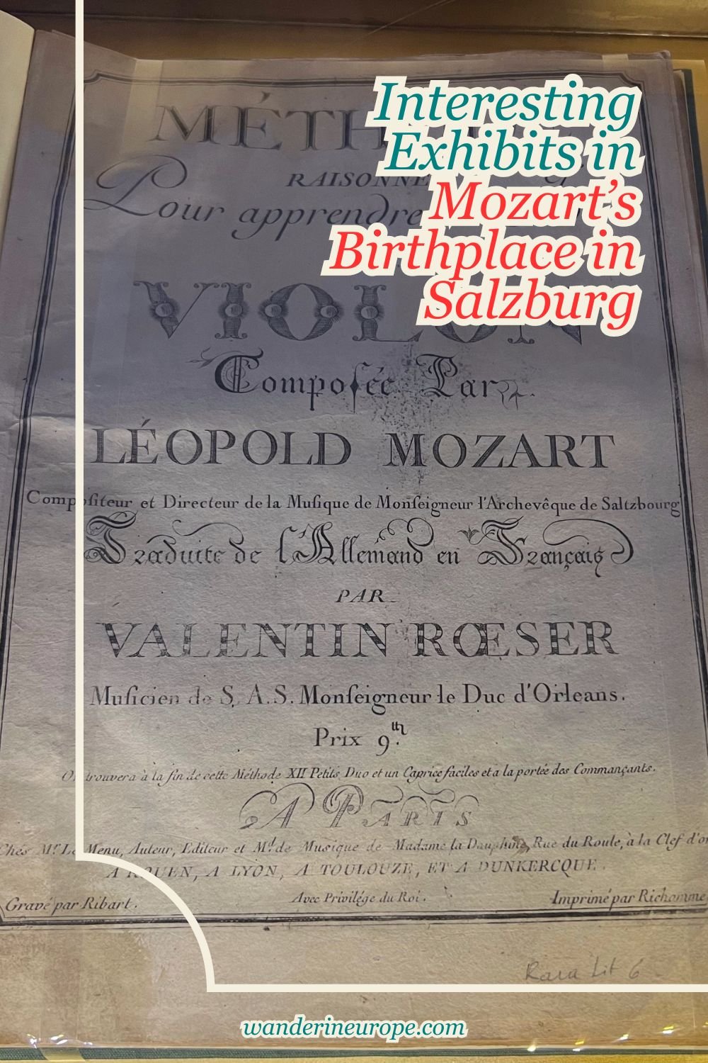 Interesting Exhibits in Mozart's Birthplace in Salzburg 24 Interesting Exhibits in Mozart’s Birthplace in Salzburg, Pinterest Pin