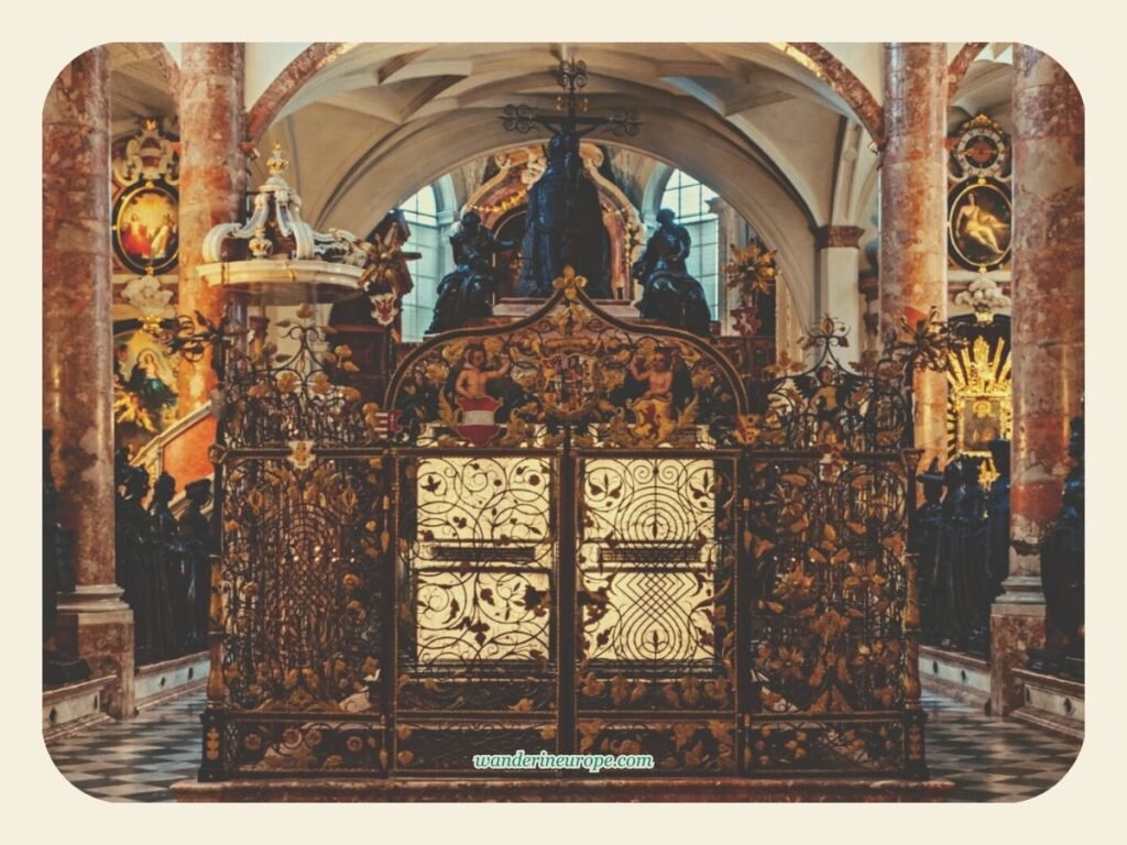 9 Beautiful Things That Makes Innsbruck a Beautiful City 21 The cenotaph of Emperor Maximilian I and the statues of Black Men inside Hofkirche, Innsbruck, Austria