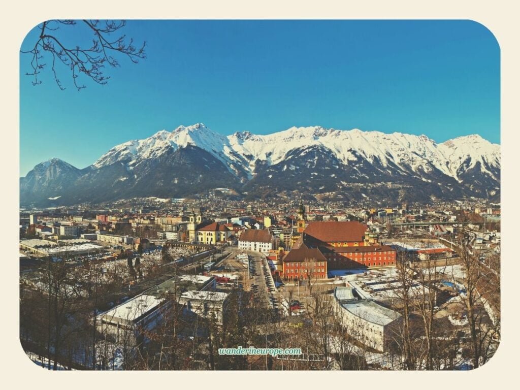 9 Beautiful Things That Makes Innsbruck a Beautiful City 41 The view of the city and Nordkette Mountain Range in Innsbruck, Austria