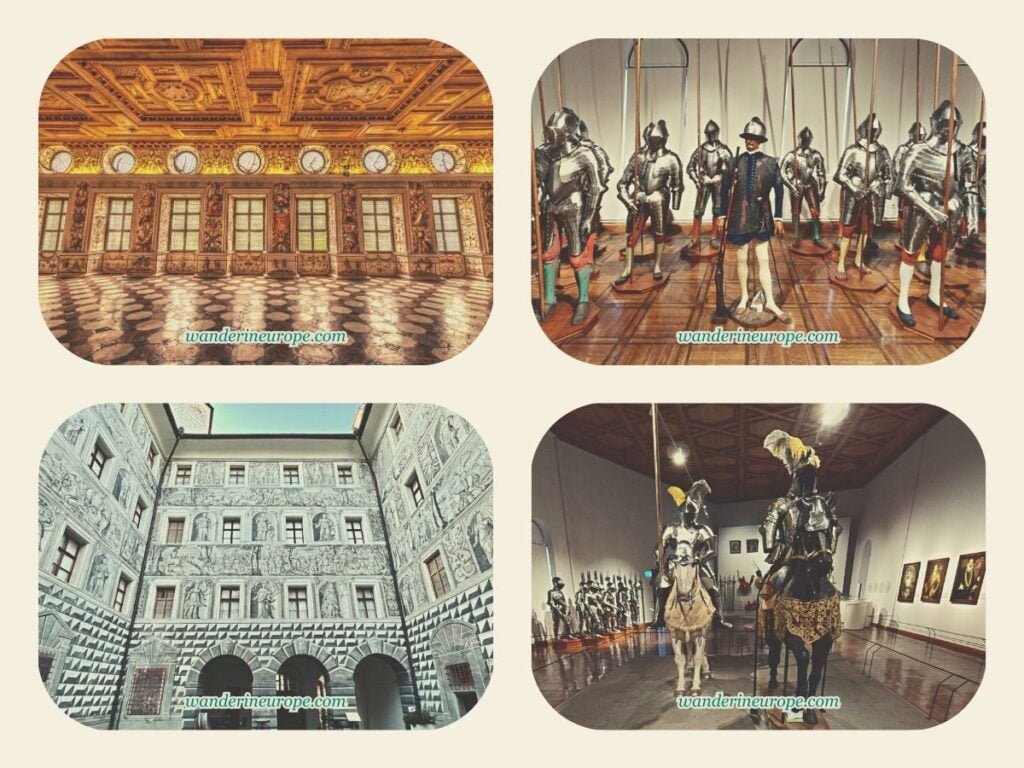 Spend 2 Days In Innsbruck, Austria (a Budget Itinerary) 55 Things to discover inside Ambras Castle on the 2nd day of this 2-day trip to Innsbruck, Austria