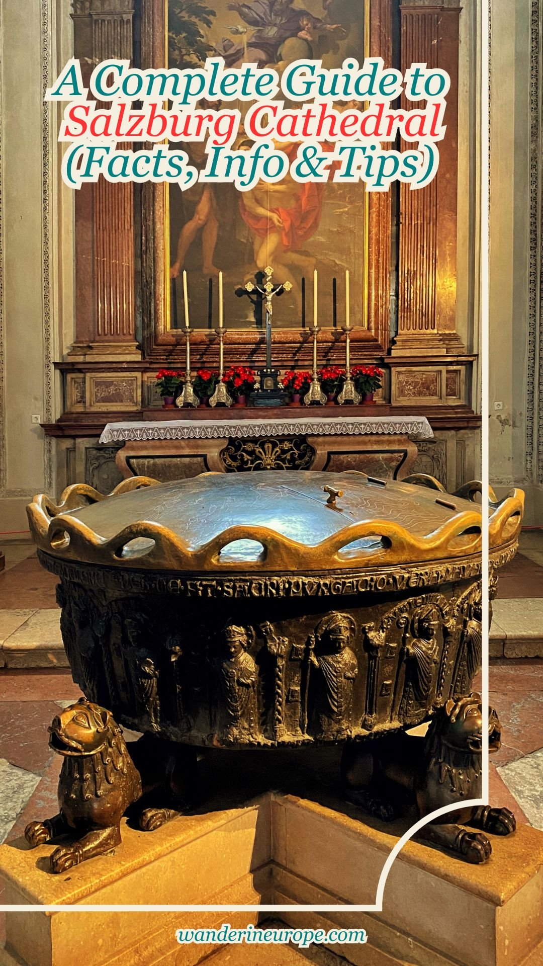 A Complete Guide to Salzburg Cathedral (Facts, Info & Tips), Pinterest Pin