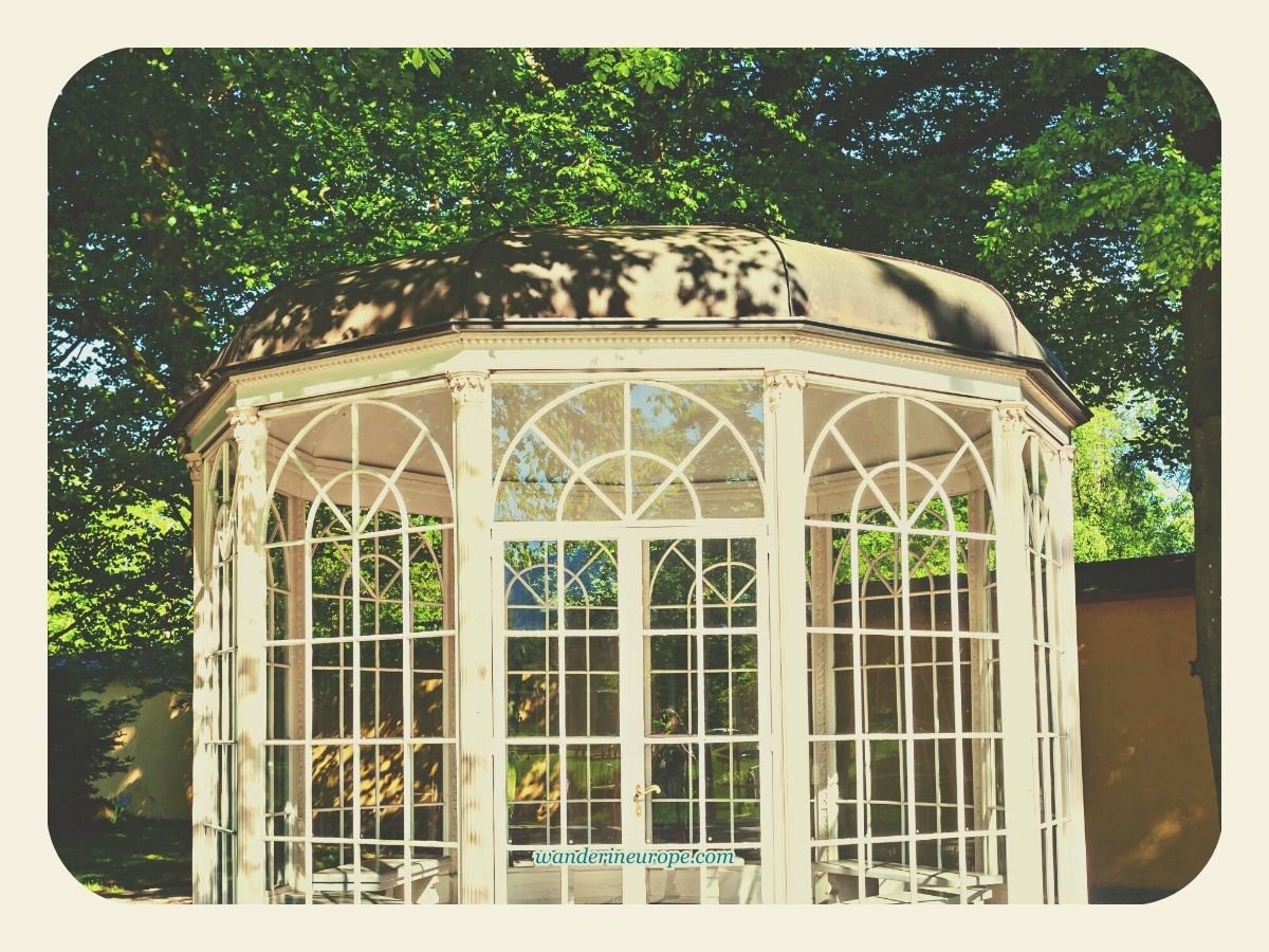 Everything You Need to Know About Visiting Hellbrunn Palace 9 A closer look - the gazebo of The Sound of Music in Hellbrunn Palace in Salzburg, Austria