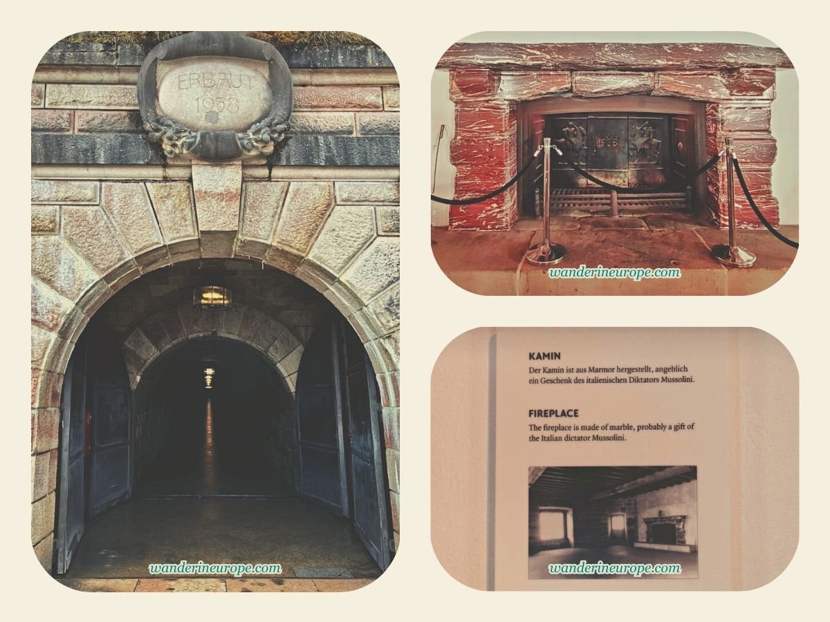 Berchtesgaden Day Trip From Salzburg Guide, Tips, and More 13 Architectural features of Eagle's Nest - tunnel and fire place, Berchtesgaden, Bavaria, Germany, a day trip from Salzburg