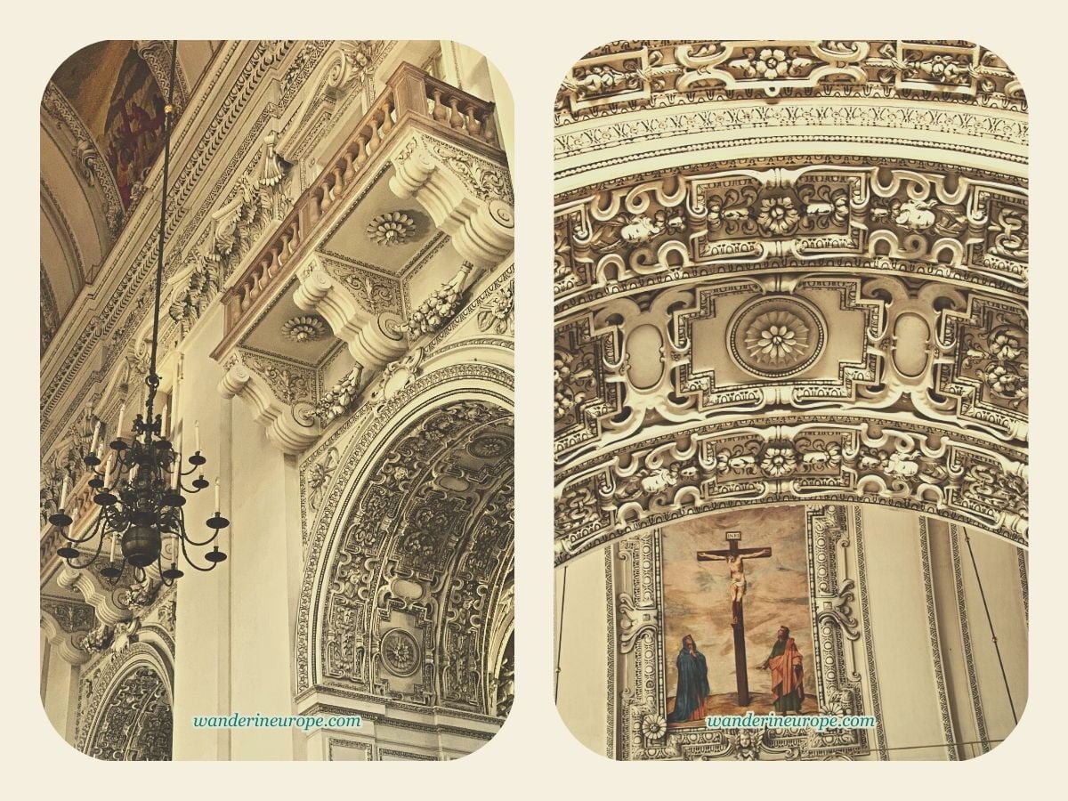 Salzburg 44 Breathtaking stucco inside Salzburg Cathedral, Old Town Salzburg, Austria