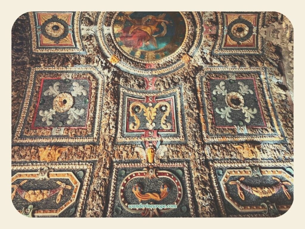 Everything You Need to Know About Visiting Hellbrunn Palace 28 Carefully elaborated stone ceiling of the Neptune Grotto in Hellbrunn Palace, Salzburg, Austria