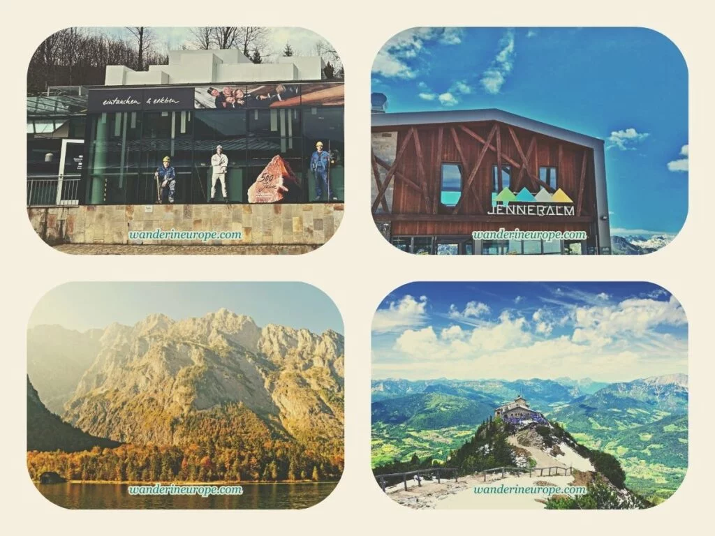 Different tourist attractions in Berchtesgaden, Bavaria, Germany, a Salzburg Day Trip