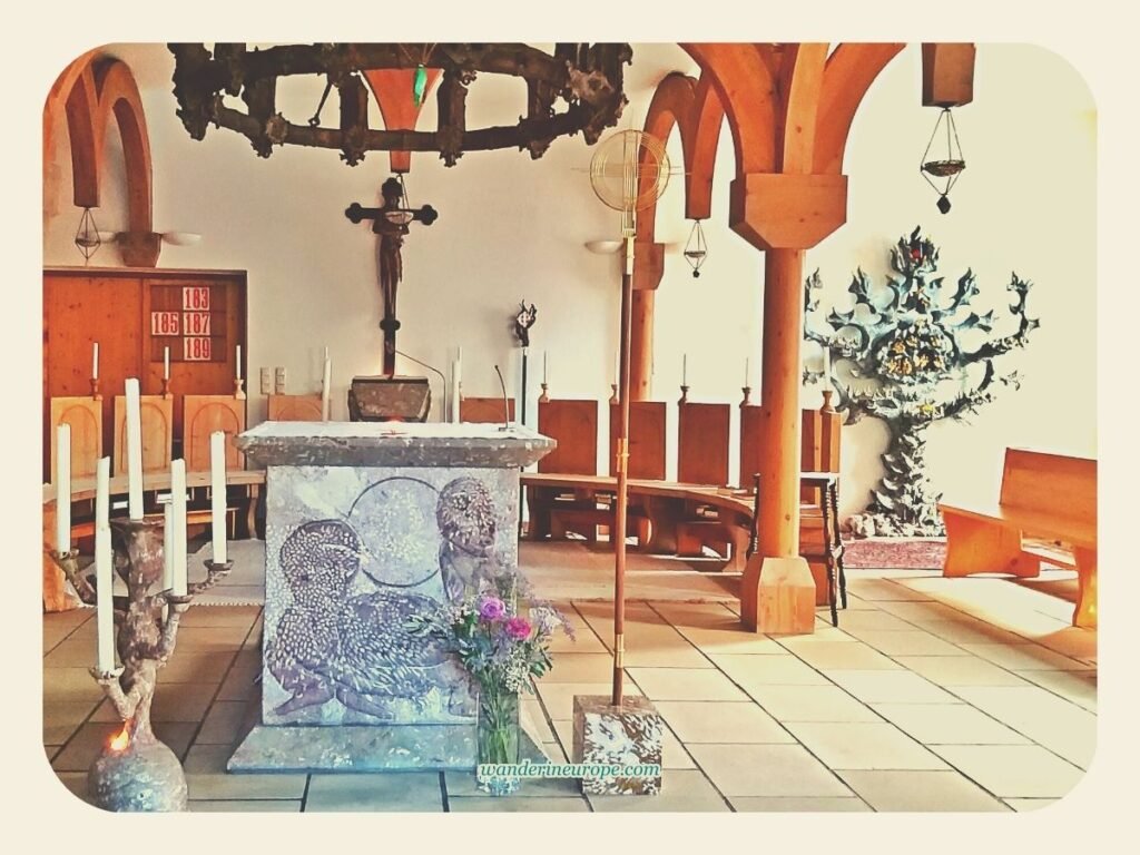 7 Attractions to See and Experience When Visiting St. Gilgen 43 Inside the chapel of the European Monastery of Gut Aich in St. Gilgen, Salzburg, Austria