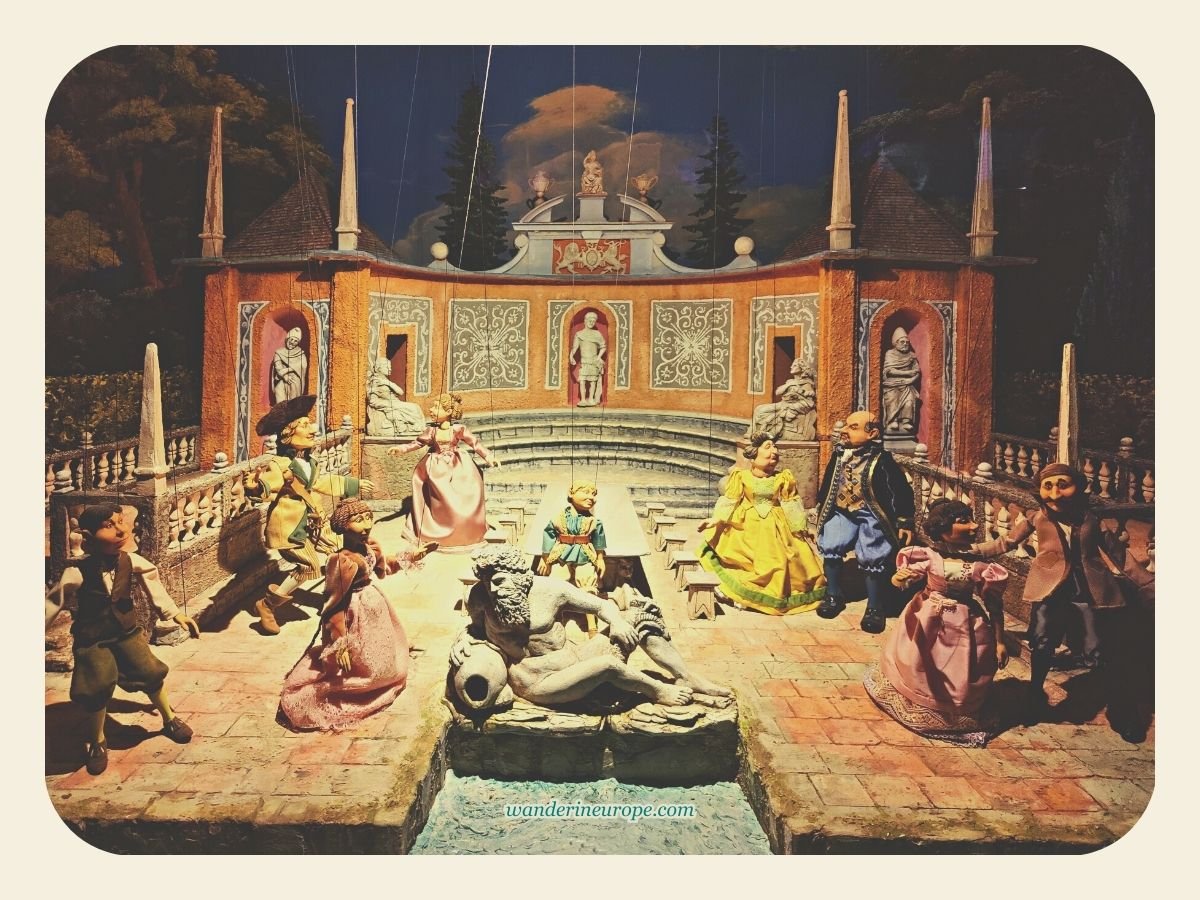 Salzburg 48 One of the exhibits inside the Marionette Museum in Hohensalzburg Fortress, Salzburg, Austria