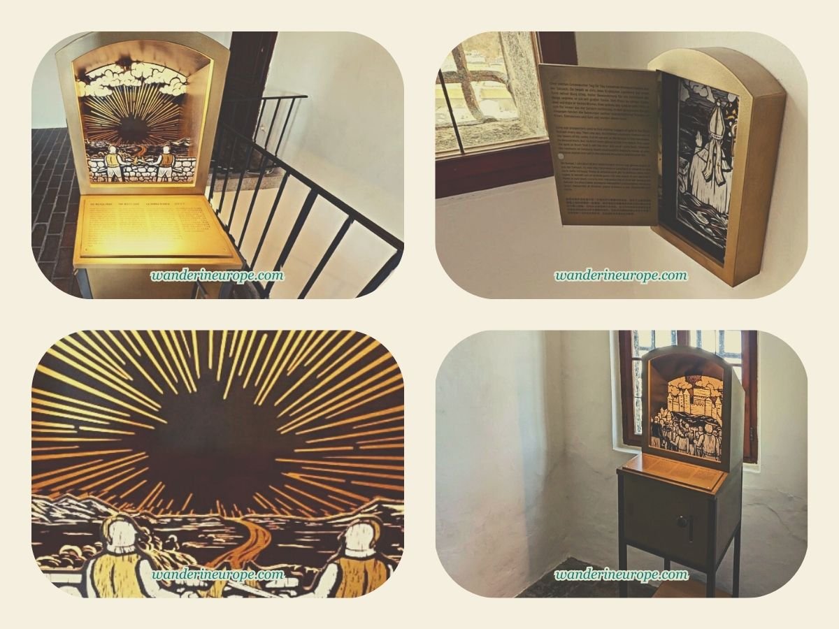 Visiting Hohensalzburg Fortress — All You Need to Know 34 Small theaters or infoboxes along Hohensalzburg Fortress battlement walkway, Salzburg, Austria