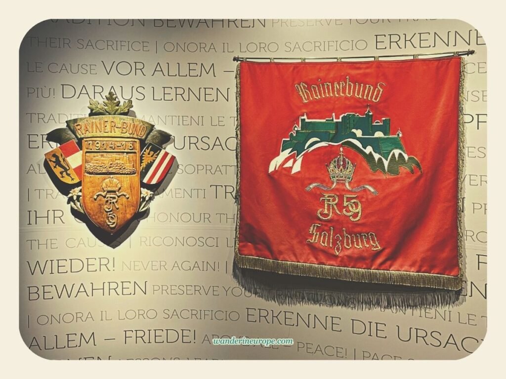 Visiting Hohensalzburg Fortress — All You Need to Know 14 Symbol and Banner of Rainer Regiment in Hohensalzburg Fortress, Salzburg, Austria