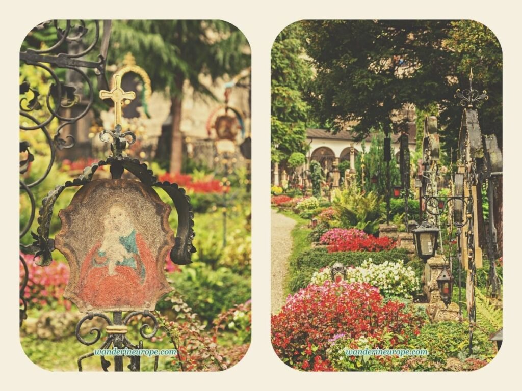 A Guide to Mönchsberg, Salzburg (Going There & Things to Do) 19 The beautiful cemetery of Saint Peter's Catacombs, Salzburg, Austria