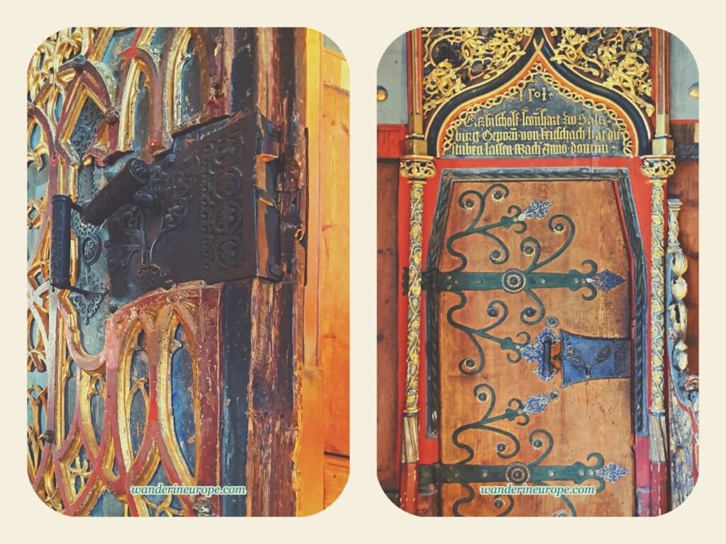 Visiting Hohensalzburg Fortress — All You Need to Know 15 The beautiful doors of the Princely Chambers in Hohensalzburg Fortress, Salzburg, Austria