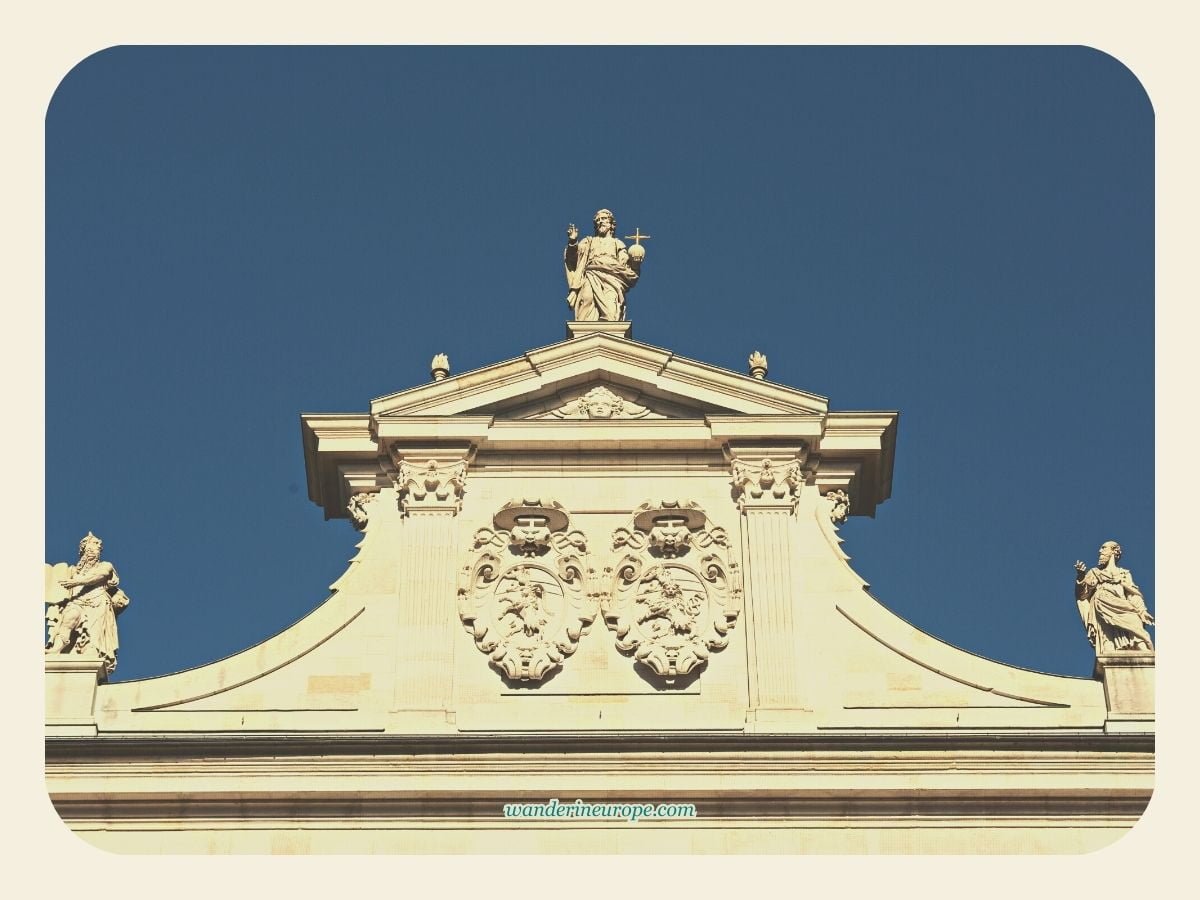 A Complete Guide to Salzburg Cathedral (Facts, Info & Tips) 44 The center top of Salzburg Cathedral's facade depicting the Transfiguration, Salzburg, Austria
