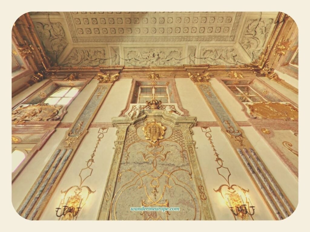 5 Beautiful Reasons to Visit Mirabell Palace & Gardens 14 The elegant interior of the Marble Hall in Mirabell Palace in Salzburg, Austria