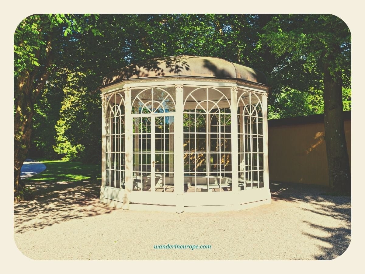 Everything You Need to Know About Visiting Hellbrunn Palace 8 The gazebo of The Sound of Music in Hellbrunn Palace in Salzburg, Austria