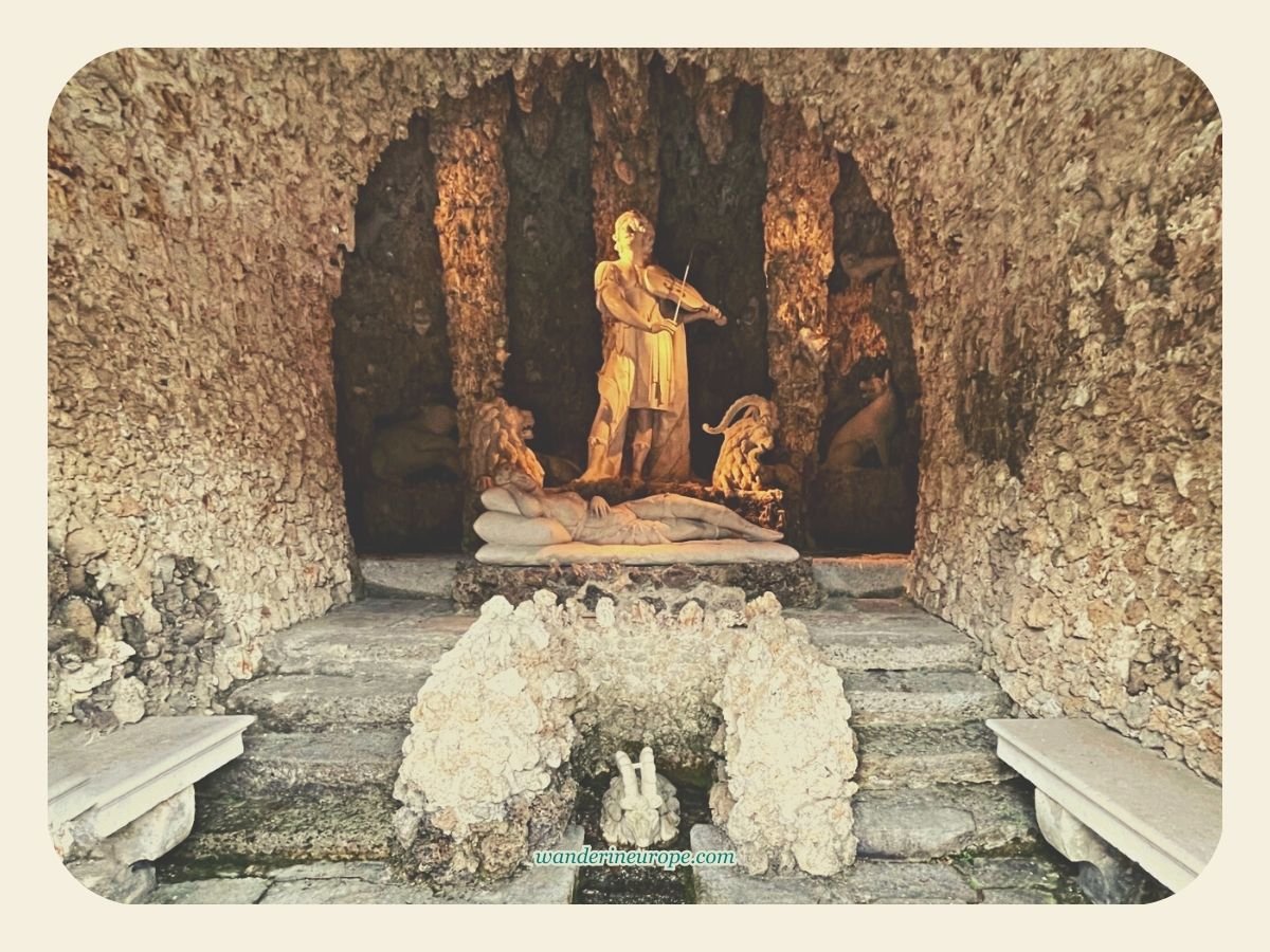 Salzburg 45 The grotto of Orpheus in Hellbrunn Palace, Salzburg, Austria