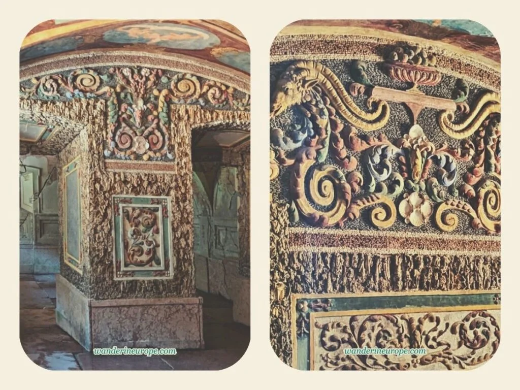 The shell grotto of Hellbrunn Palace, Salzburg, Austria