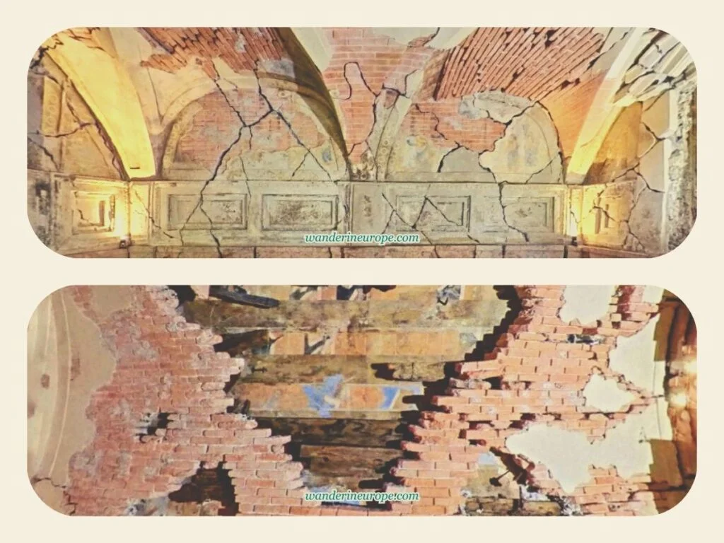 Transience and decay symbolized by the Ruins Grotto in Hellbrunn Palace, Salzburg, Austria
