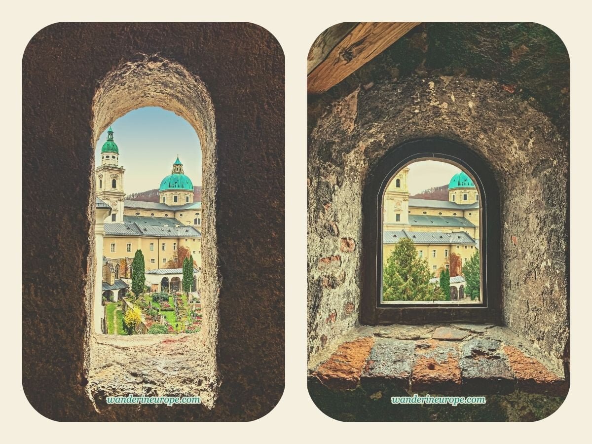 Salzburg 41 Views from the windows of Saint Peter's Catacomb in Mönchsberg, Salzburg, Austria