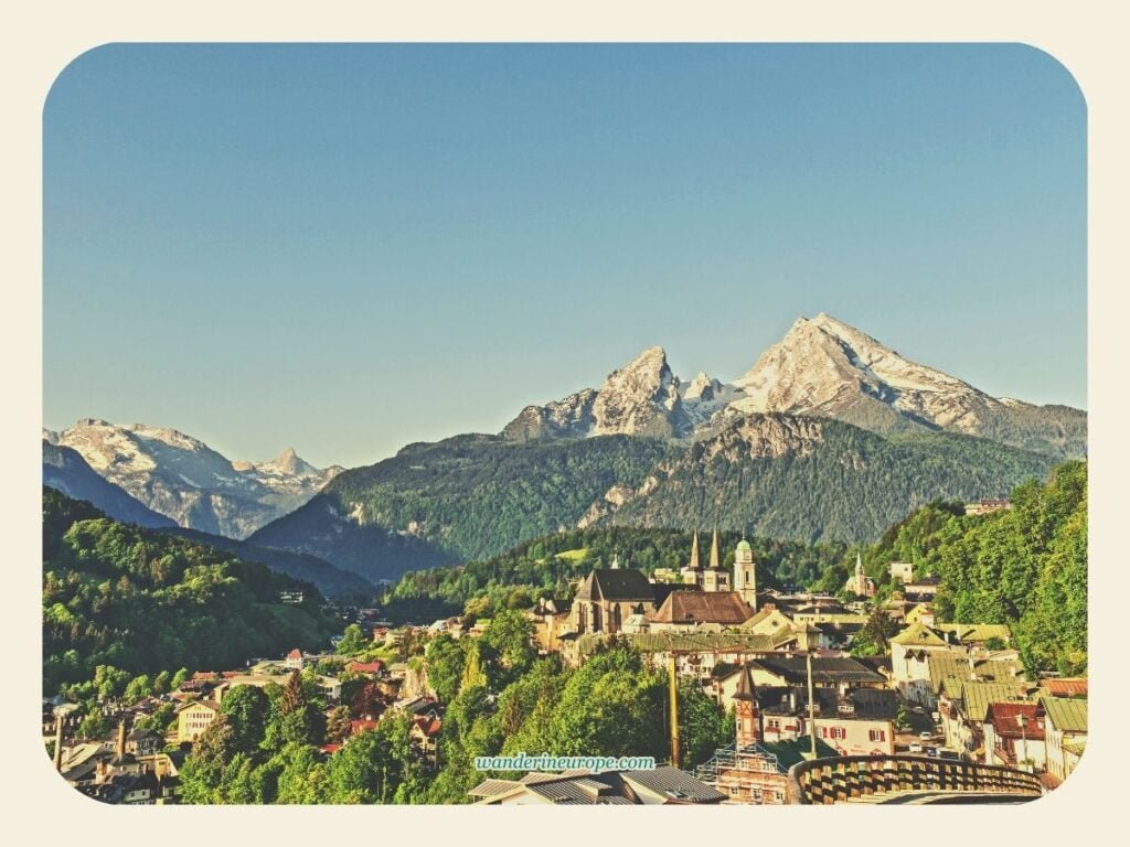 5 Nearest Easy Day Trips from Salzburg (Austria and Germany) 20 Overlooking view of the town of Berchtesgaden in Bavaria, a day trip from Salzburg, Austria