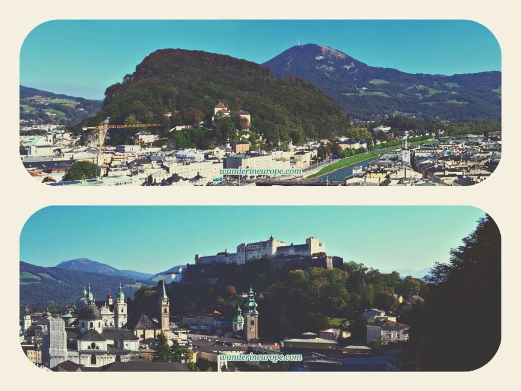 Seven Beautiful Things That I Discovered in Salzburg 9 Panorama of Old Town from Monchsberg, Salzburg, Austria