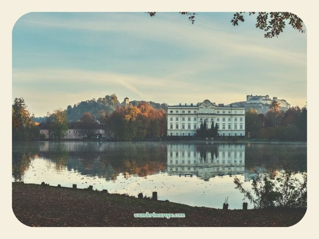 Seven Beautiful Things That I Discovered in Salzburg 37 Schloss Leopoldskron Panorama part 2, beautiful places in Salzburg, Austria