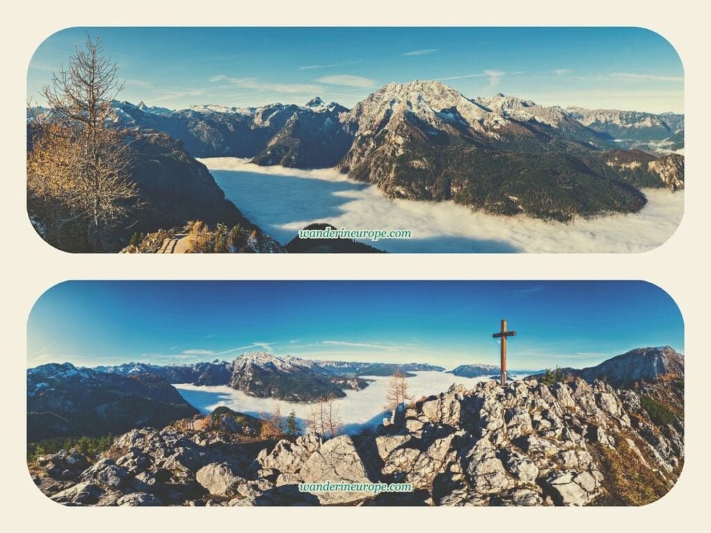 5 Nearest Easy Day Trips from Salzburg (Austria and Germany) 23 Sea of clouds from Jenner in Berchtesgaden, a day trip from Salzburg, Austria