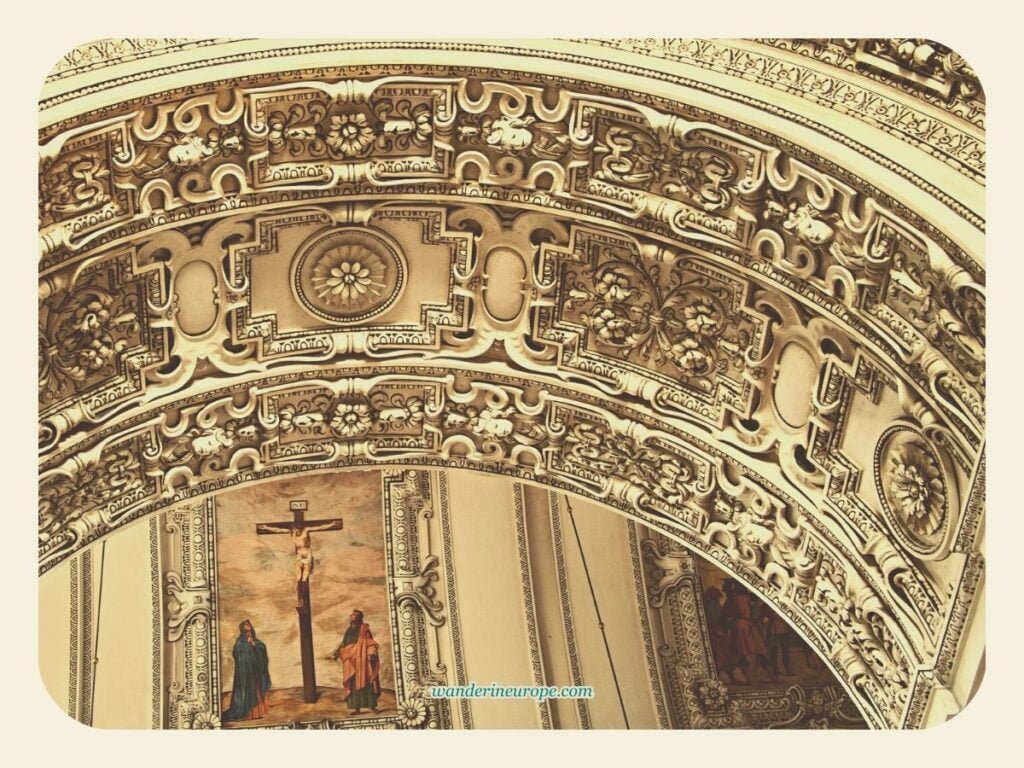 Seven Beautiful Things That I Discovered in Salzburg 24 Stuccoes on the arches of Salzburg Cathedral, beautiful places in Salzburg, Austria