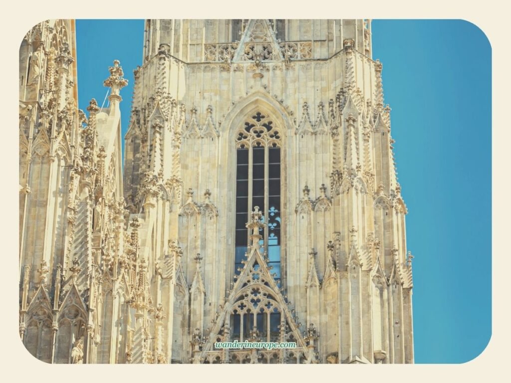 Saint Stephen’s Cathedral’s incredible details at incredible height, Vienna, Austria