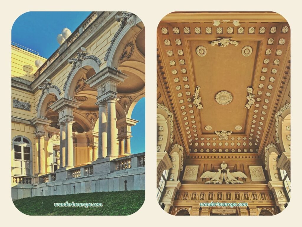 All You Need to Know Before Visiting Schonbrunn Palace 23 The arcades and ceiling of Gloriette in Schönbrunn Palace, Vienna, Austria