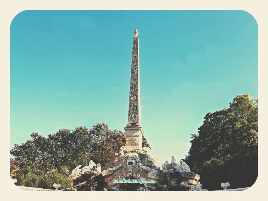 All You Need to Know Before Visiting Schonbrunn Palace 45 The glyph on the face of the obelisk in Schönbrunn Palace, Vienna, Austria