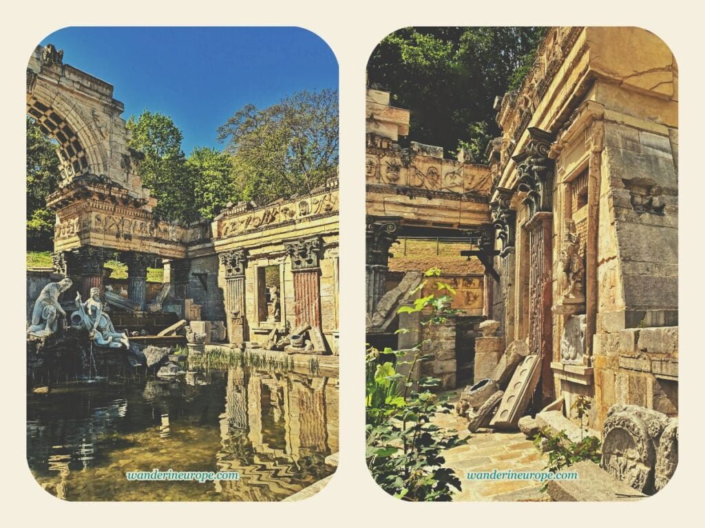 All You Need to Know Before Visiting Schonbrunn Palace 43 The pond and the beautiful walls of the Roman Ruin in Schönbrunn Palace, Vienna, Austria