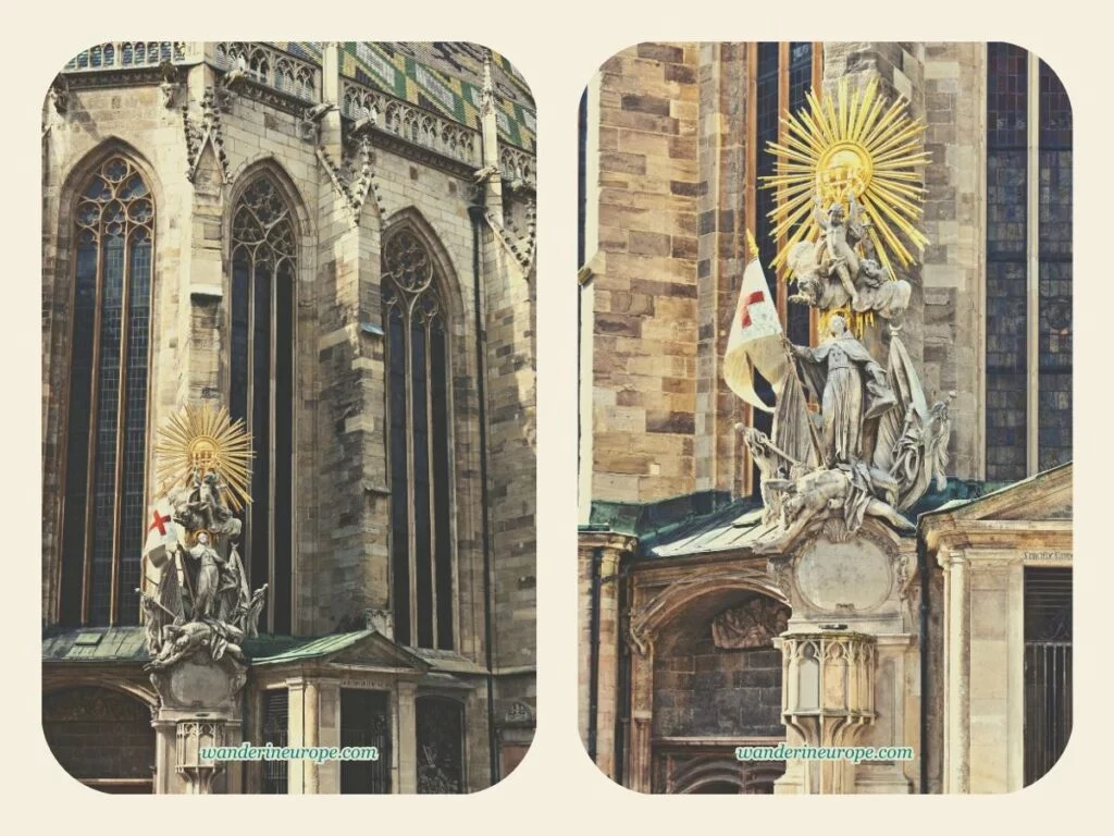 The small pulpit at the back of Saint Stephen’s Cathedral, Vienna, Austria