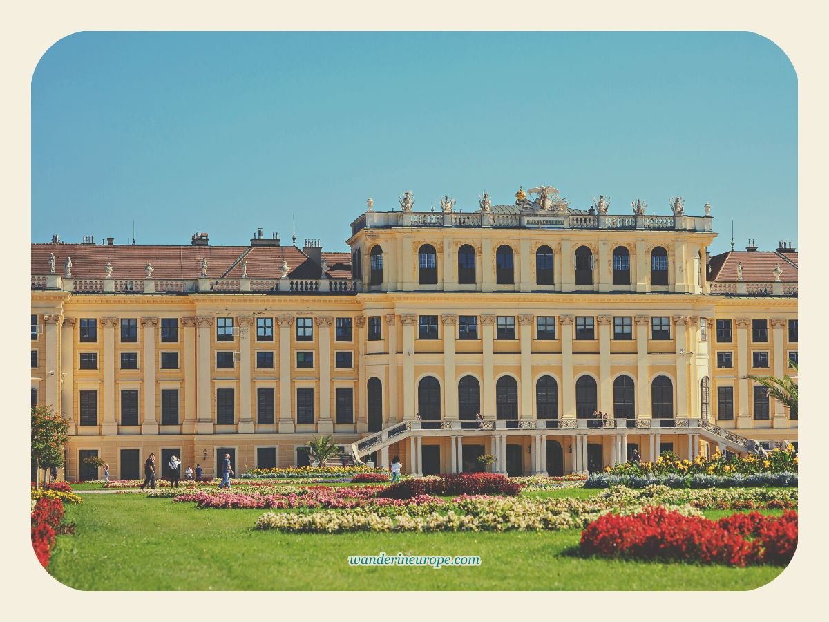 All You Need to Know Before Visiting Schonbrunn Palace 1 The south facade of Schönbrunn Palace, seen from the great parterre, Vienna, Austria